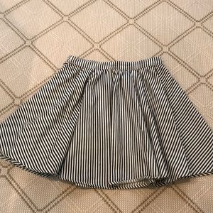 Lucca Couture stripe skirt, Navy and Cream Size 4